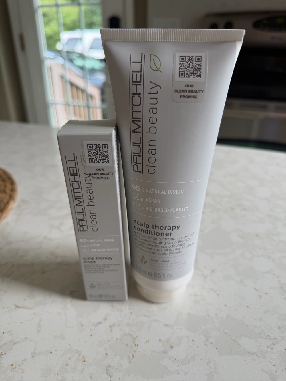 Paul Mitchell Clean Beauty Scalp Therapy Conditioner and scalp therapy drops new